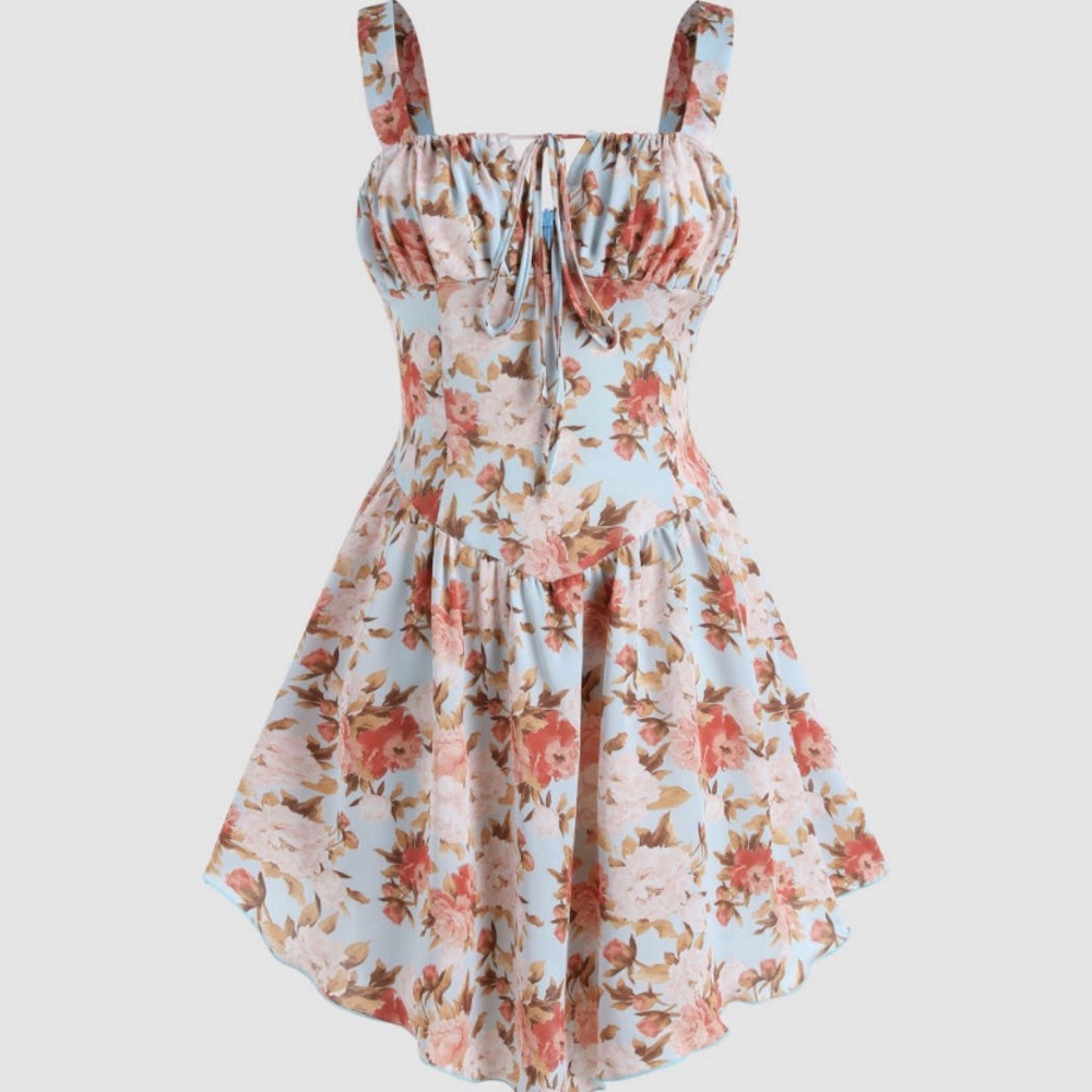 Brand new never worn CIDER floral corset cami dress